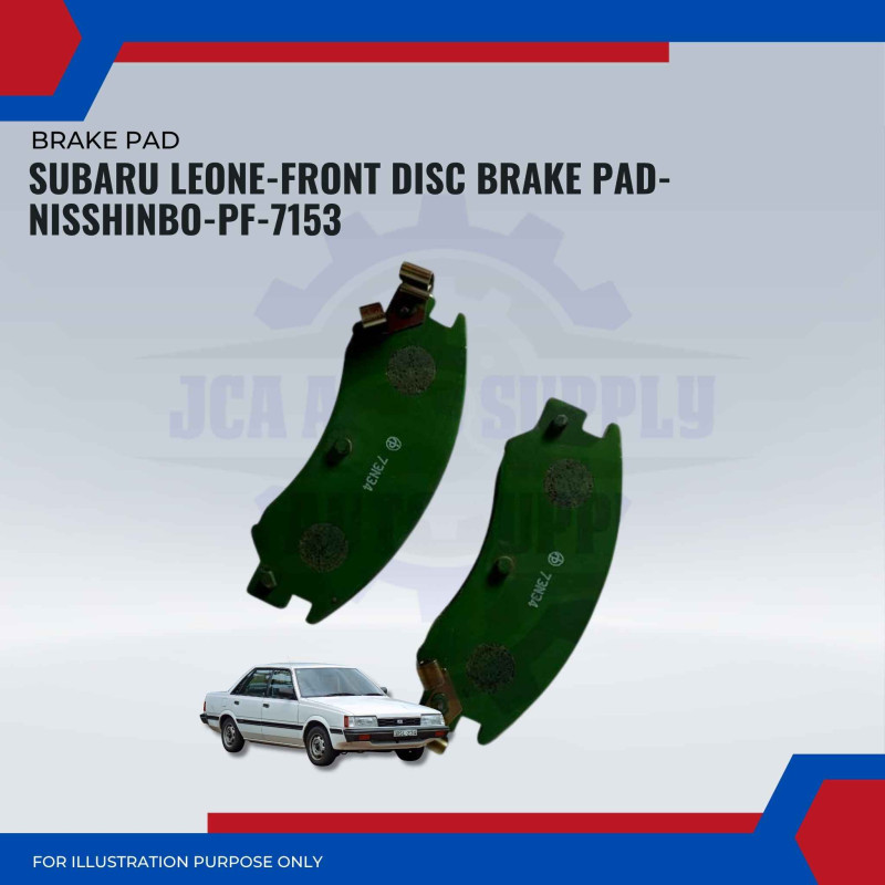 Subaru Leone-Front Disc Brake Pad-NISSHINBO-PF-7153