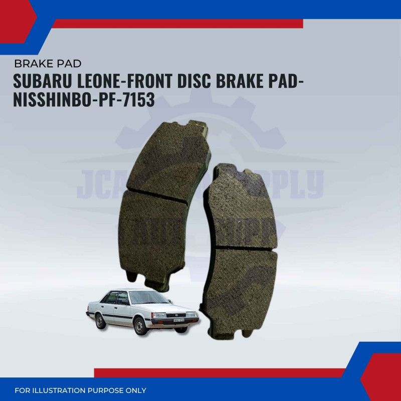 Subaru Leone-Front Disc Brake Pad-NISSHINBO-PF-7153