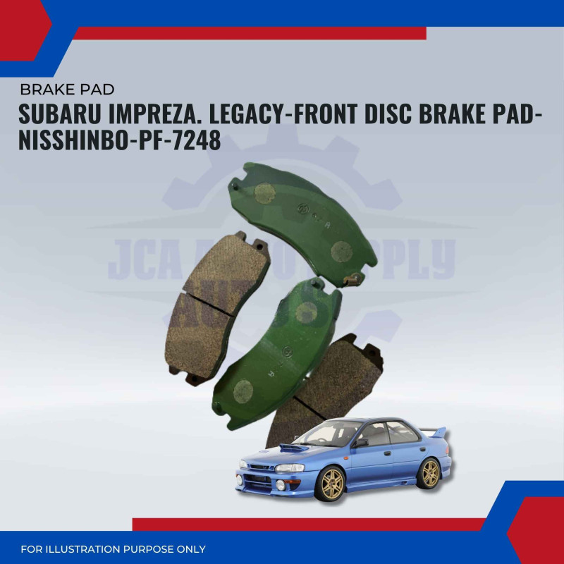 Subaru Impreza. Legacy-Front Disc Brake Pad-NISSHINBO-PF-7248