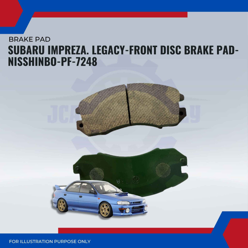 Subaru Impreza. Legacy-Front Disc Brake Pad-NISSHINBO-PF-7248