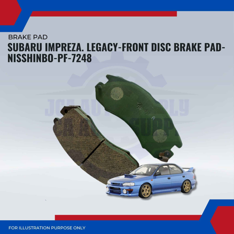 Subaru Impreza. Legacy-Front Disc Brake Pad-NISSHINBO-PF-7248