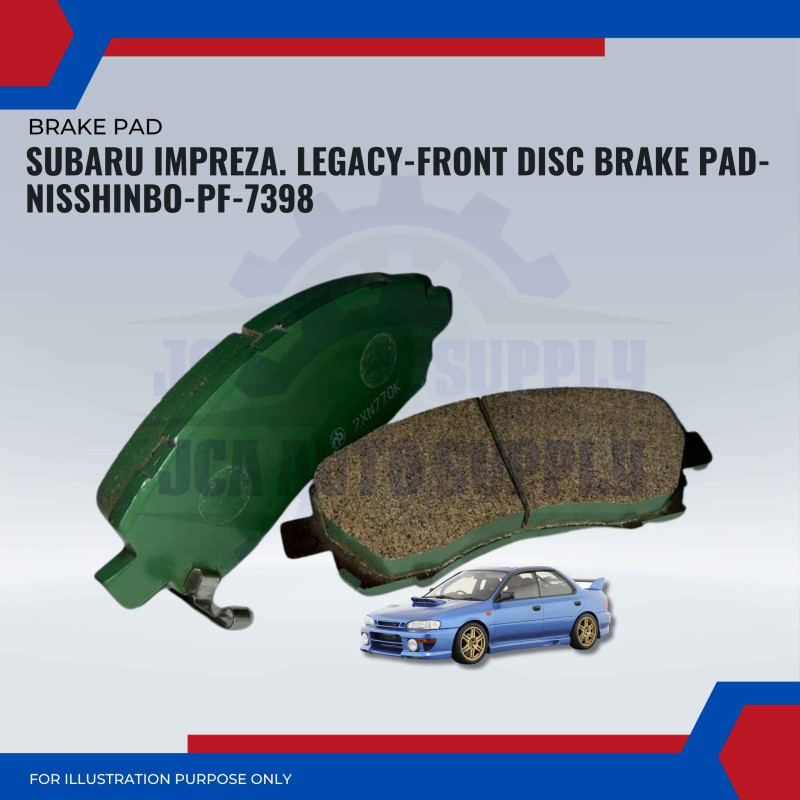 Subaru Impreza. Legacy-Front Disc Brake Pad-NISSHINBO-PF-7398