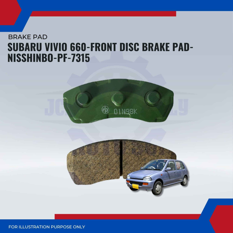 Subaru Vivio 660-Front Disc Brake Pad-NISSHINBO-PF-7315