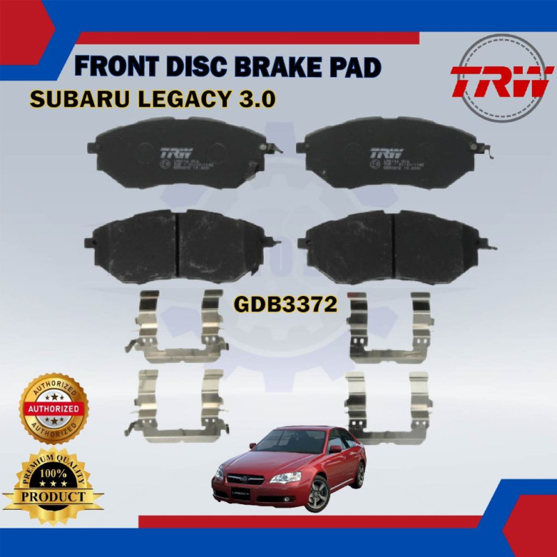 Subaru Forester SJG-Impreza-Legacy-Front Disc Brake Pad-TRW-GDB3372