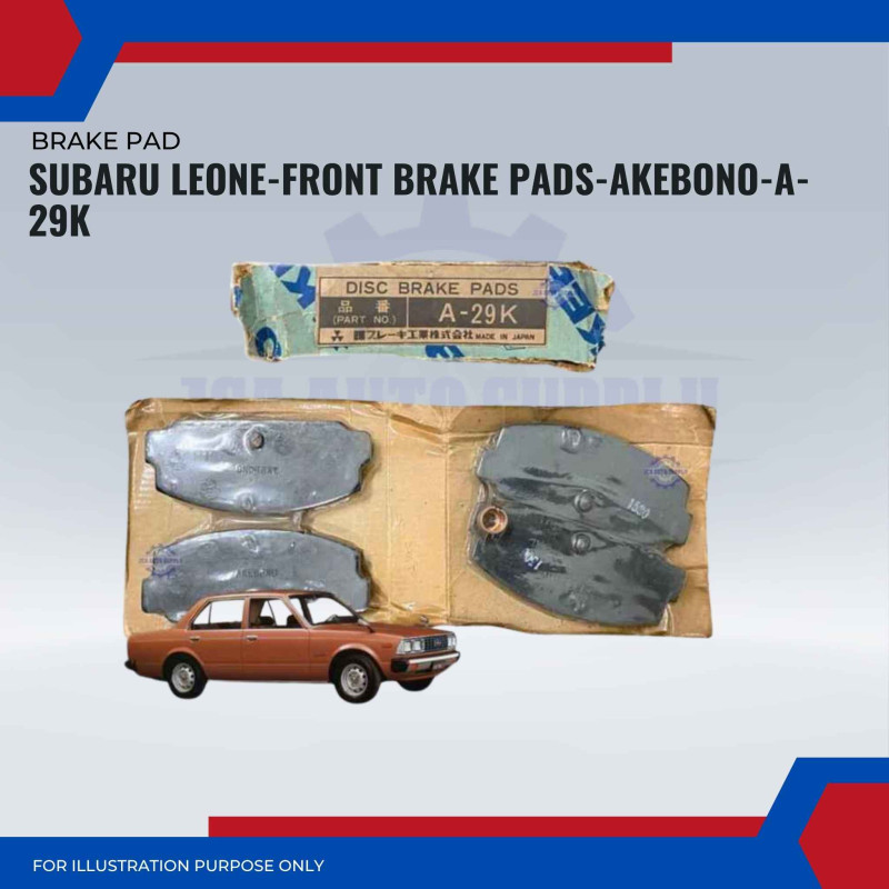 Subaru Leone-Front Brake Pads-AKEBONO-A-29K