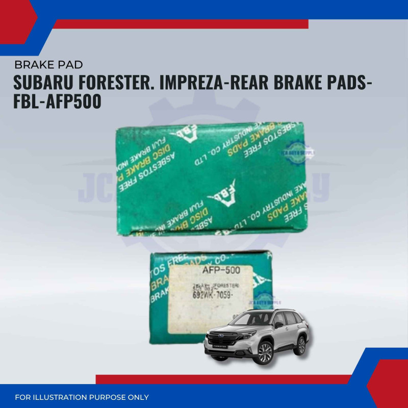 Subaru Forester. Impreza-Rear Brake Pads-FBL-AFP500