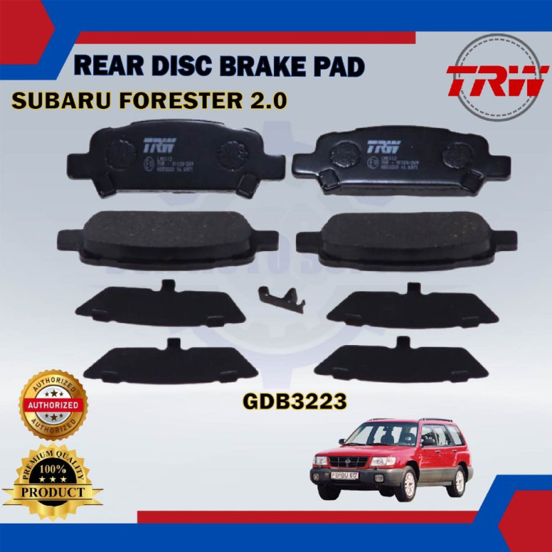 Subaru Forester SF SG. Impreza. Legacy-Rear Disc Brake Pad-TRW-GDB3223