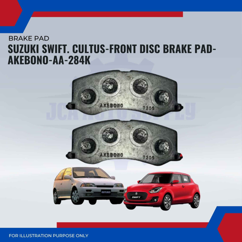 Suzuki Swift. Cultus-Front Disc Brake Pad-AKEBONO-AA-284K