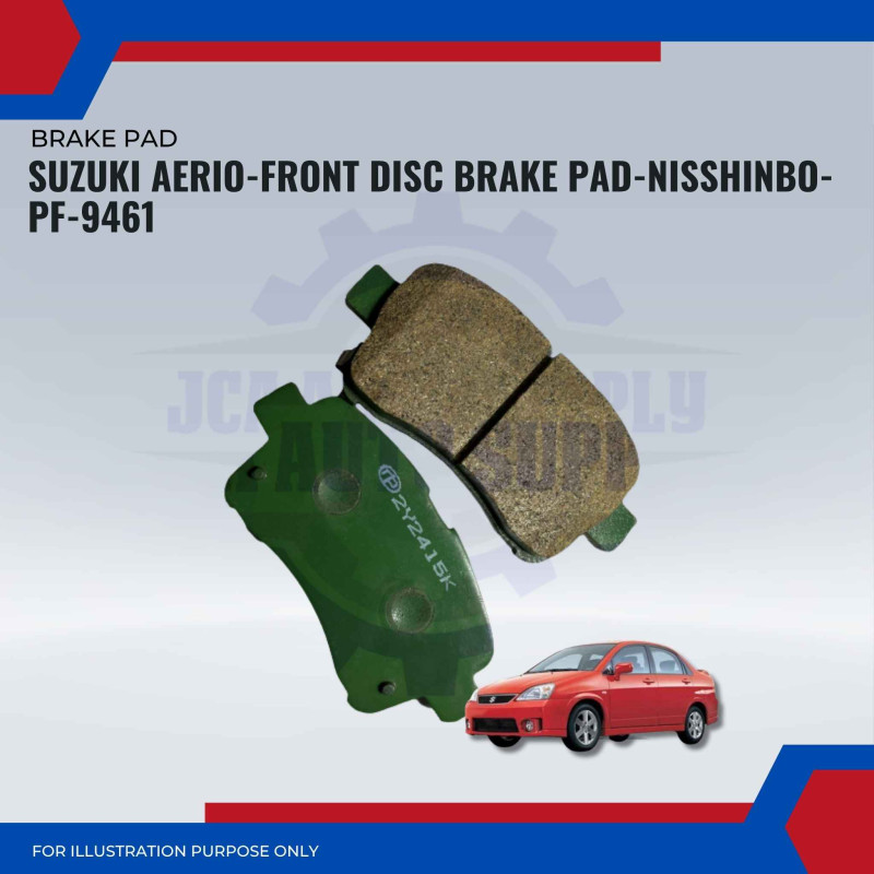 Suzuki Aerio-Front Disc Brake Pad-NISSHINBO-PF-9461