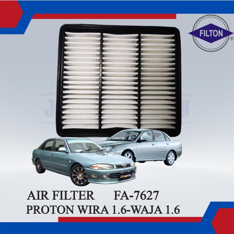 AIR FILTER - PROTON WIRA 1.6, WAJA 1.6 - FILTON - FA-7627 / MD620737 / MD620738