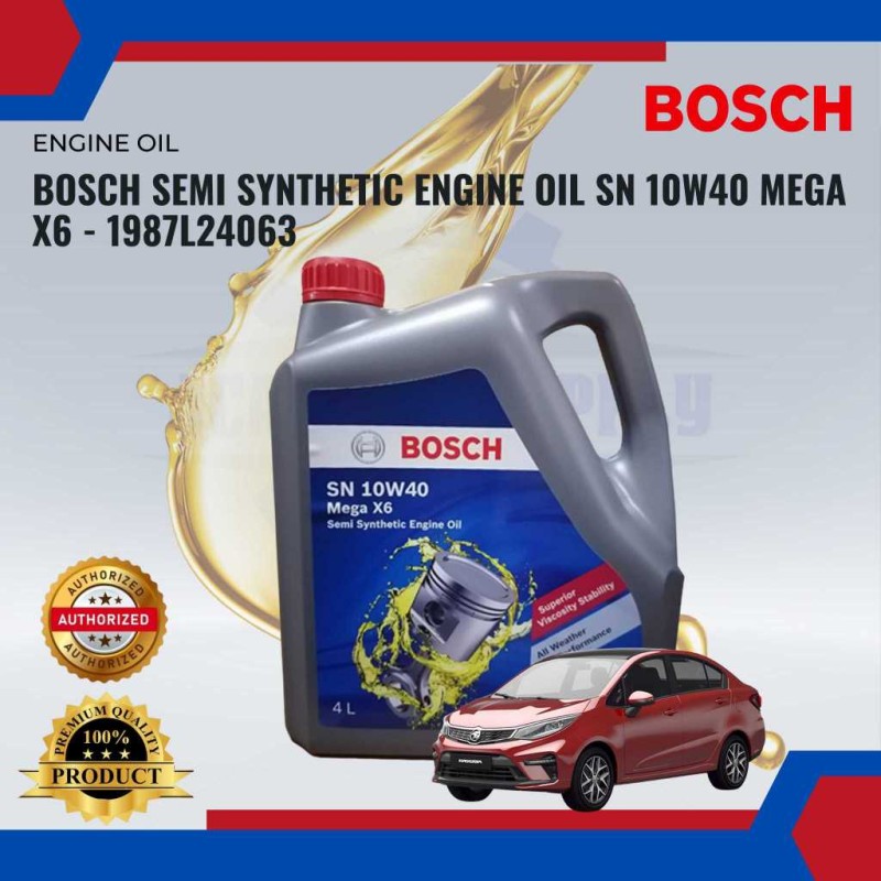 Bosch 10W40 Semi Synthetic Engine Oil 4L – All Car Models