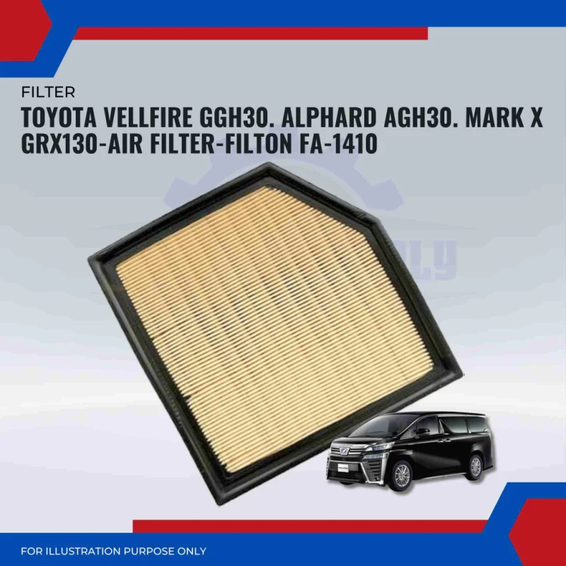Air Filter-Toyota Vellfire GGH30. Alphard AGH30. Mark X GRX130 Filton FA-1410