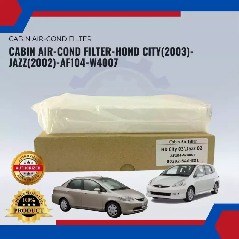 Cabin Air-Cond Filter-Honda City(2003)-Jazz(2002)-AF104-W4007