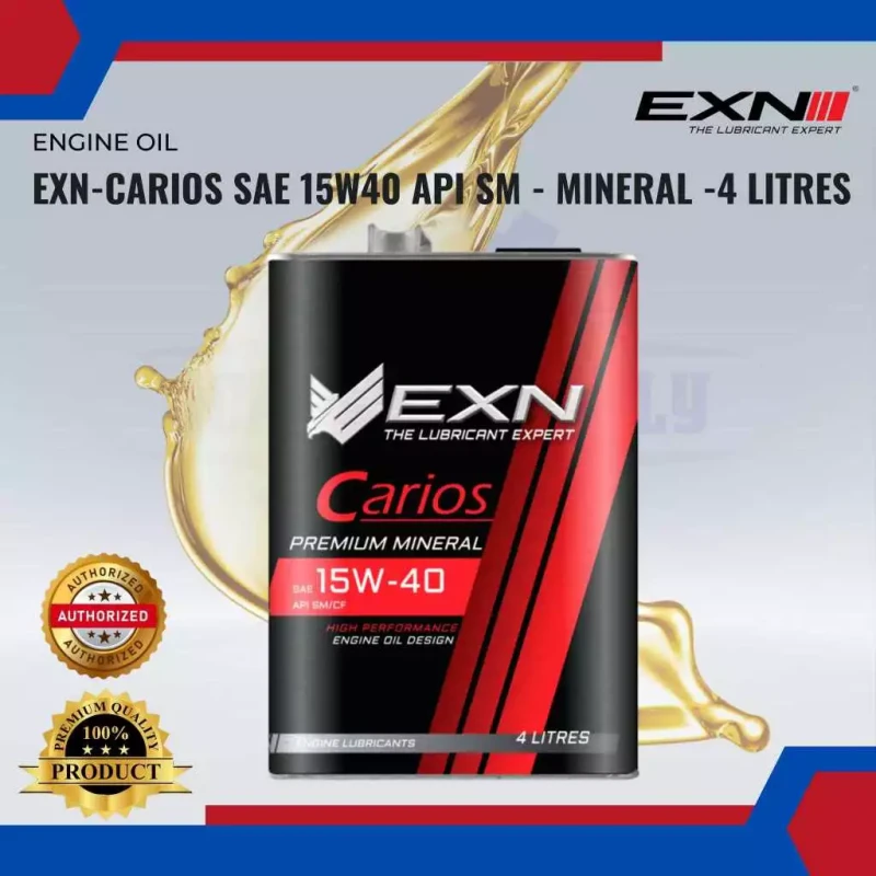 EXN-Carios SAE 15W40 API SM - Mineral -4 LITRES