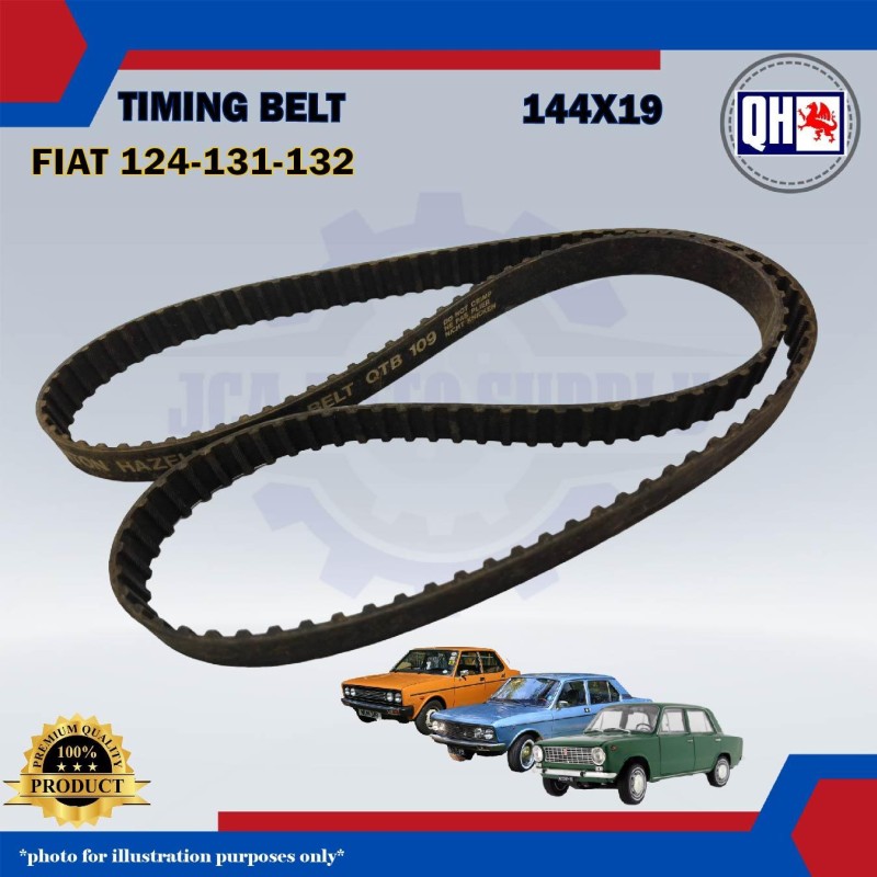 Timing Belt-Fiat 124 1.4cc-131 1.3cc 1.6cc-132 1.6cc -QHUK-QTB109 (144X19)