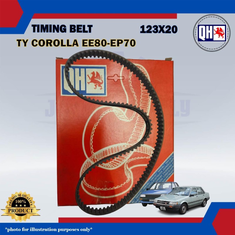 Timing Belt-Toyota Corolla EE80 1.3cc-Starlet EP70 1.3cc-QHUK-QTB270 (123X20)