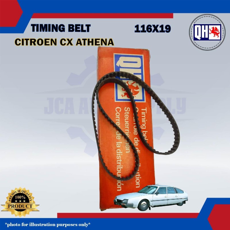 Timing Belt-Citroen CX Anthena 2.0cc-Fiat 128 1.1cc 1.3cc-QHUK-QTB108 (116X19)