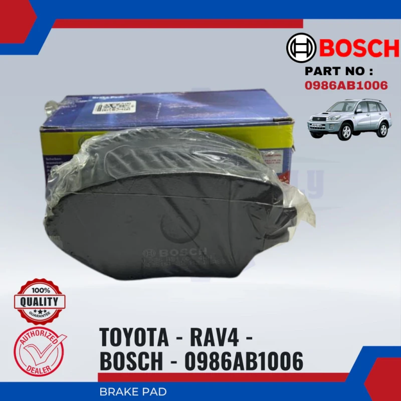Toyota RAV4 New 2003 ZCA25. ZCA26-Front Disc Brake Pad-0986AB1006/BP1006