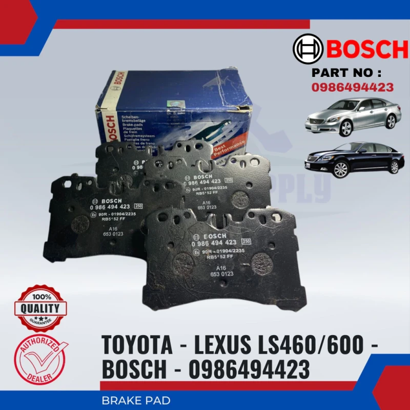 Toyota Lexus LS460. LS600. LS350. Crown-Front Disc Brake Pad- BOSCH-0976494423-BP1345