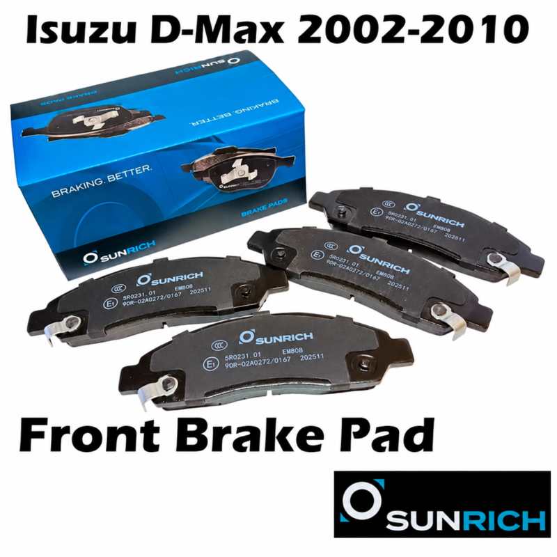 SUNRICH Isuzu D-Max 2002-2010 Front Brake Pad Brek Depan Hadapan SR0231.01