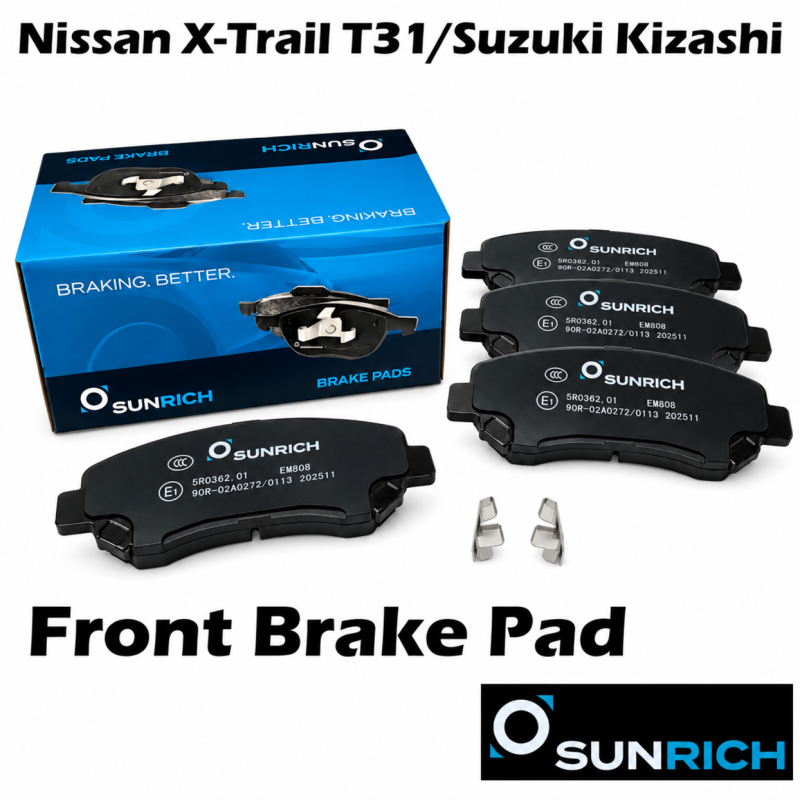 SUNRICH Nissan X-Trail T31, Suzuki Kizashi Front Brake Pad Brek Depan Hadapan SR0582.01