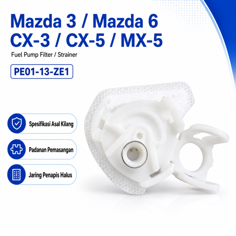 Mazda 3 / Mazda 6 / CX-3 / CX-5 / MX-5 Fuel Pump Filter Strainers PE01-13-ZE1