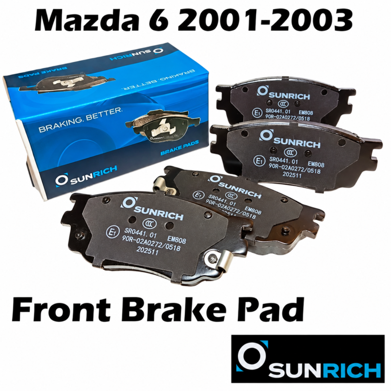 SUNRICH Mazda 6 2001-2003 GG Front Brake Pad Brek Depan Hadapan SR0441.01