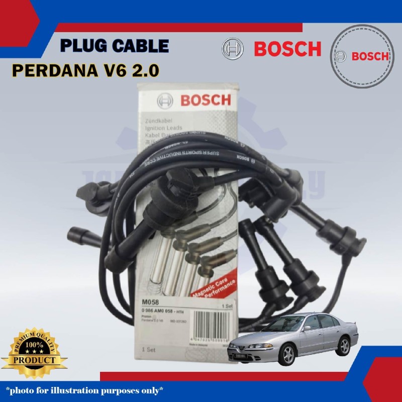 Plug Cable-Proton Perdana V6 2.0cc-BOSCH-0986AM0058