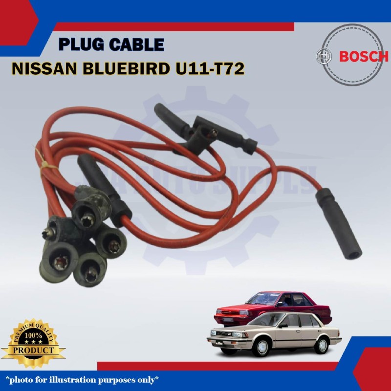 Plug Cable-Nissan Bluebird U11-T72-BOSCH-0986AM0030