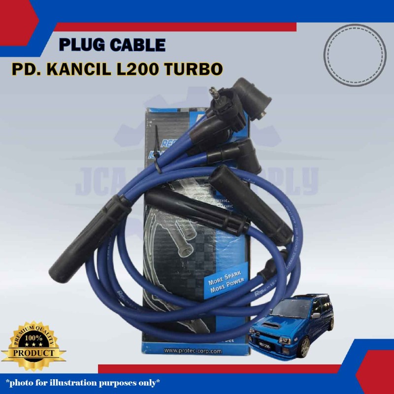 Plug Cable-Perodua Kancil L200 Turbo-Daihatsu Mira L200-Spark-PWPK06