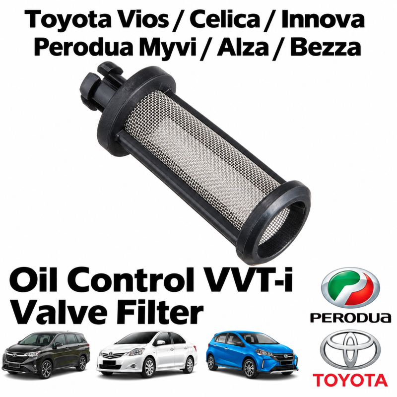 Toyota Vios Avanza Prius Celica Innova ZNE10 ZZE122 Myvi Alza Bezza Oil Control VVTI Valve Filter 15678-21010