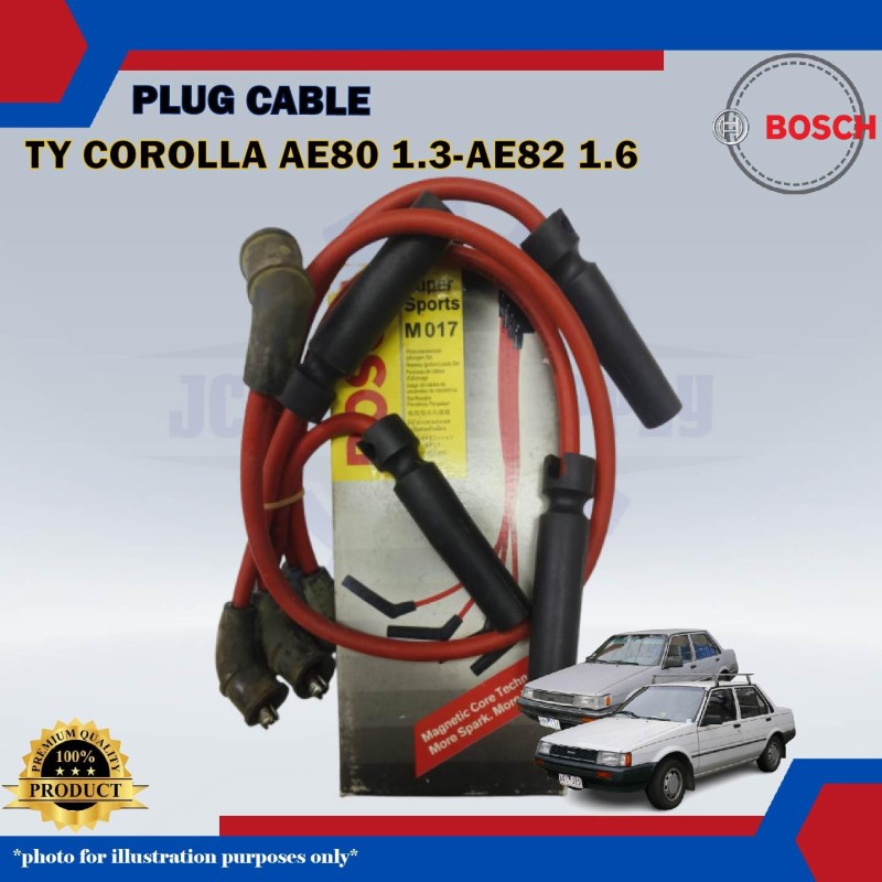 Plug Cable-Toyota Corolla AE80 1.3cc-AE82 1.6cc-Celica AT160 1.6cc-BOSCH-0986AM0017