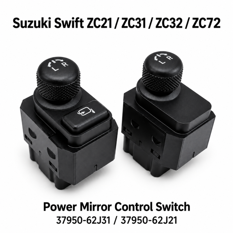 Suzuki Swift / Swift Sport ZC21S ZC31S ZC32S ZC72S Side Mirror Adjustment Control Switch Automatic Retrack Fold