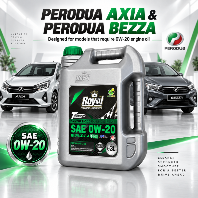 ROYAL PRECISION LUBRICANTS Synthetic Based Engine Oil SAE 0W-20 API SP / ILSAC GF-6A 3L / R03-0W20
