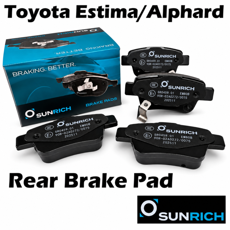SUNRICH Toyota Estima ACR50, Alphard ANH20 Rear Brake Pad Brek Belakang SR0459.01