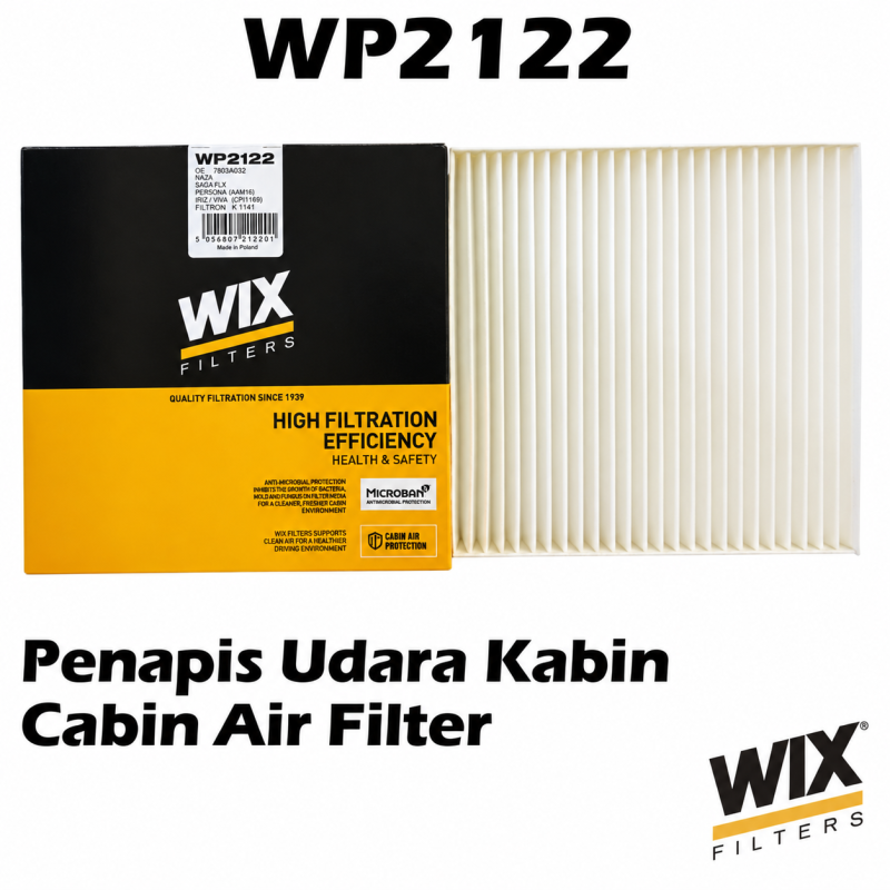 WIX BY MANN And HUMMEL Cabin Air Filter WP2122 For Mitsubishi Mirage, Attrage, Xpander