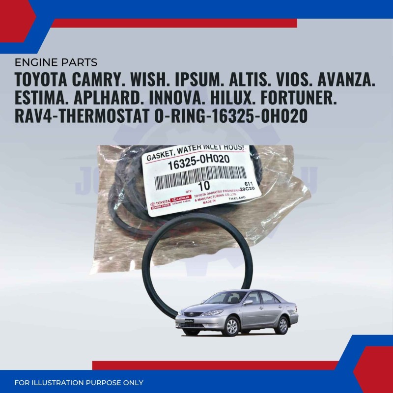 Thermostat O-Ring-Toyota Camry ASV70-ACV30-ACV31-Vios NCP42-NCP93-NCP150-Wish ANE10-16325-0H020