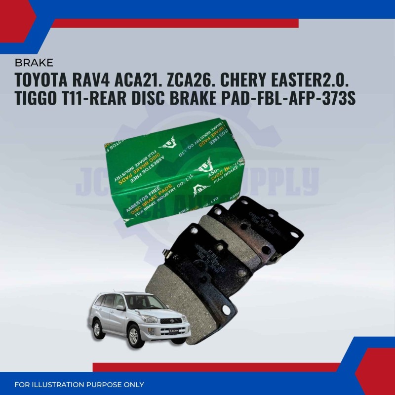 Toyota RAV4 ACA21. ZCA26. Chery Easter 2.0. Tiggo T11-Rear Disc Brake Pad-FBL-AFP-373S