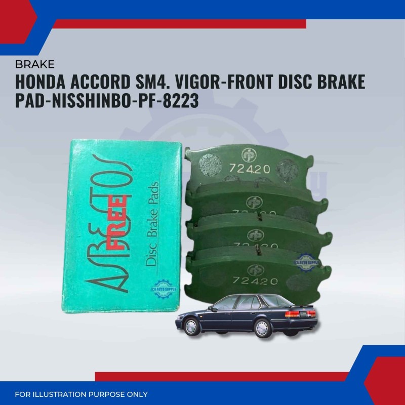 Honda Accord SM4. Vigor-Front Disc Brake Pad-NISSHINBO-PF-8223
