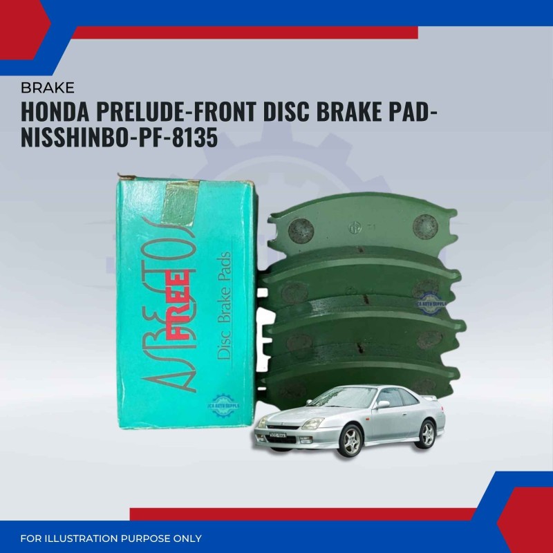 Honda Prelude-Front Disc Brake Pad-NISSHINBO-PF-8135