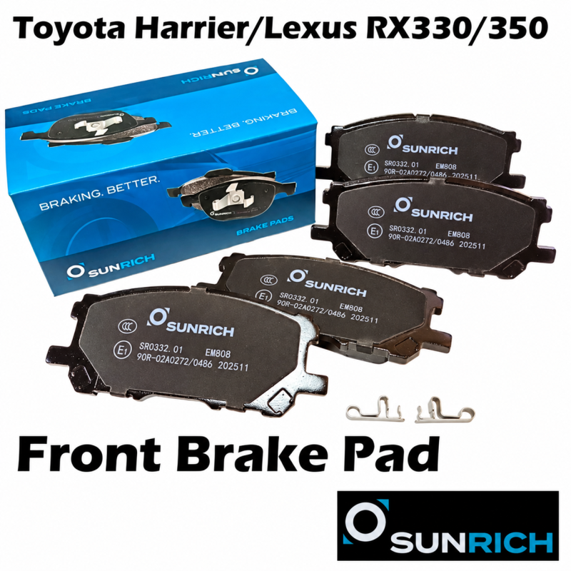 SUNRICH Toyota Harrier ACU30, Lexus RX330/RX350 Front Brake Pad Brek Depan Hadapan SR0332.01 - 1 Sets