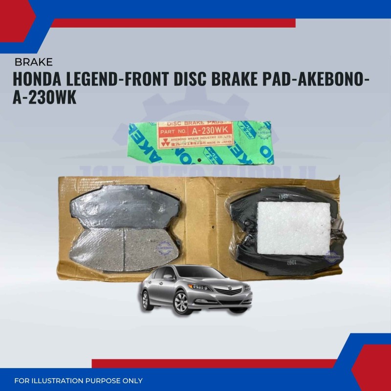 Honda Legend-Front Disc Brake Pad-AKEBONO-A-230WK