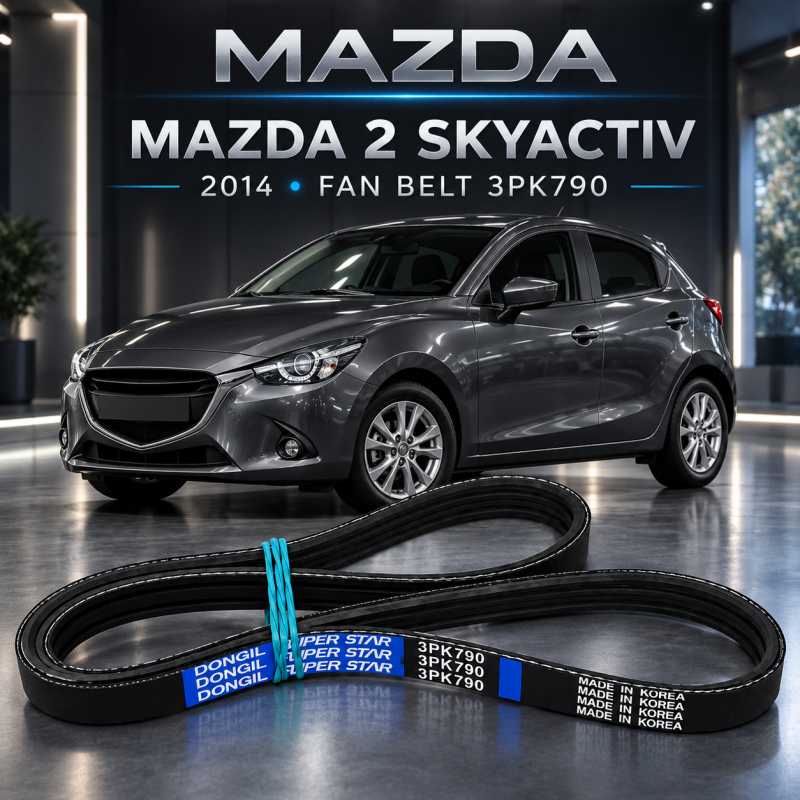 MAZDA 2 SKYACTIV 2014Y FAN BELT 3PK790