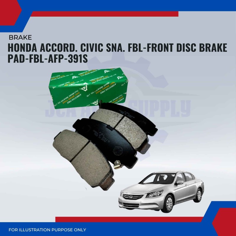Honda Accord. Civic SNA. FBL-Front Disc Brake Pad-FBL-AFP-391S