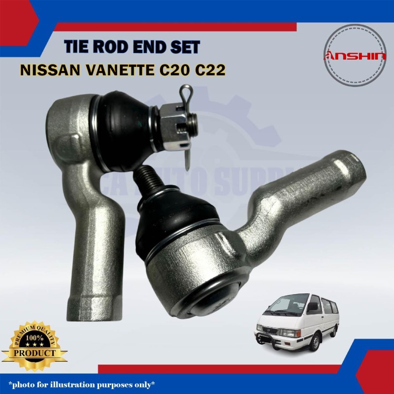 Tie Rod End Set-Nissan Vanette C20-C22-Anshin-NIE-48520-G2525