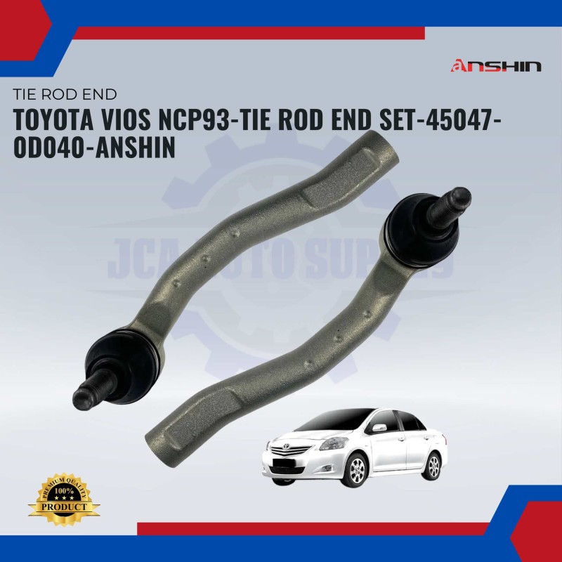 Tie Rod End Set-Toyota Vios Ncp93-Anshin-45047-0D040