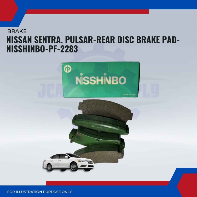 Nissan Sentra. Pulsar-Rear Disc Brake Pad-NISSHINBO-PF-2283