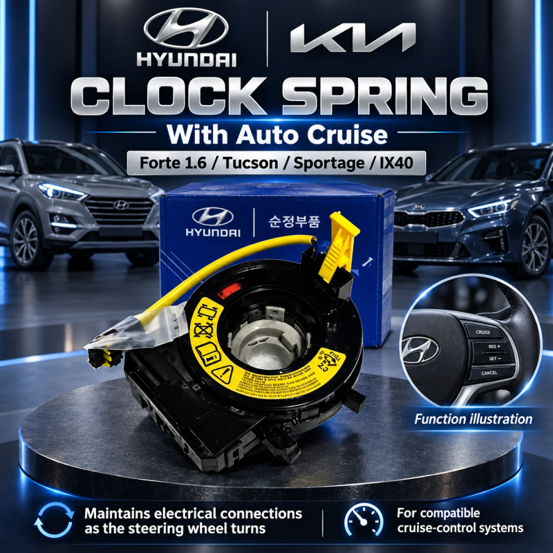 HYUNDAI KIA FORTE 1.6, TUSCON SPORTAGE & IX40 CLOCK SPRING WITH AUTO CRUISE 93490-2M300