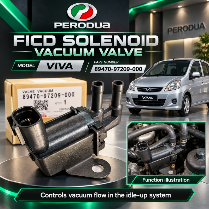 PERODUA VIVA FICD SOLENOID VACCUM VALVE (OEM) 89470-97209 136200-2880