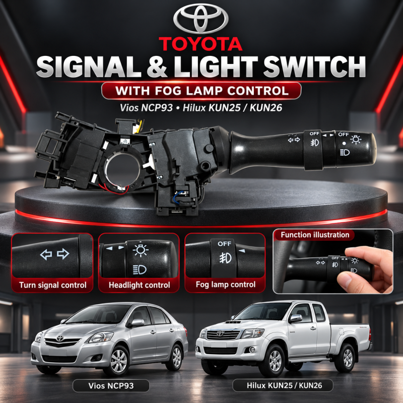 TOYOTA NCP93 VOIS AND HILUX KUN25 KUN26 SIGNAL SWITCH WITH SPORT LIGHT 84140-OK040